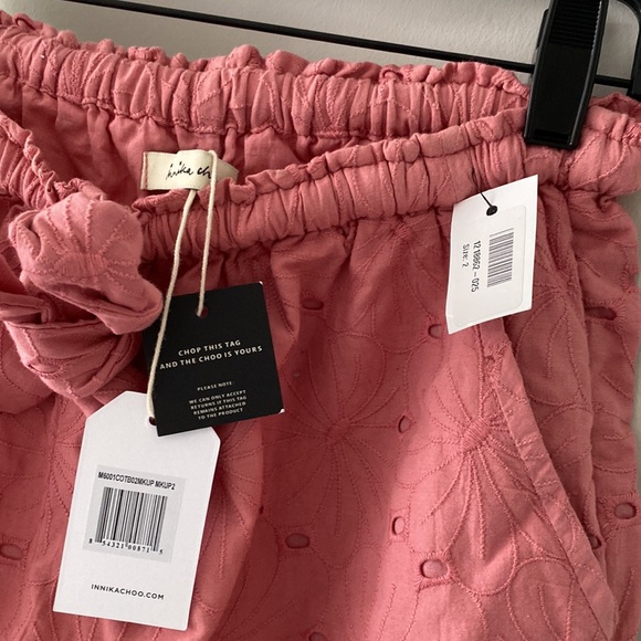 Innika Choo Scalloped High Waisted Eyelet Shorts - Picture 4 of 10